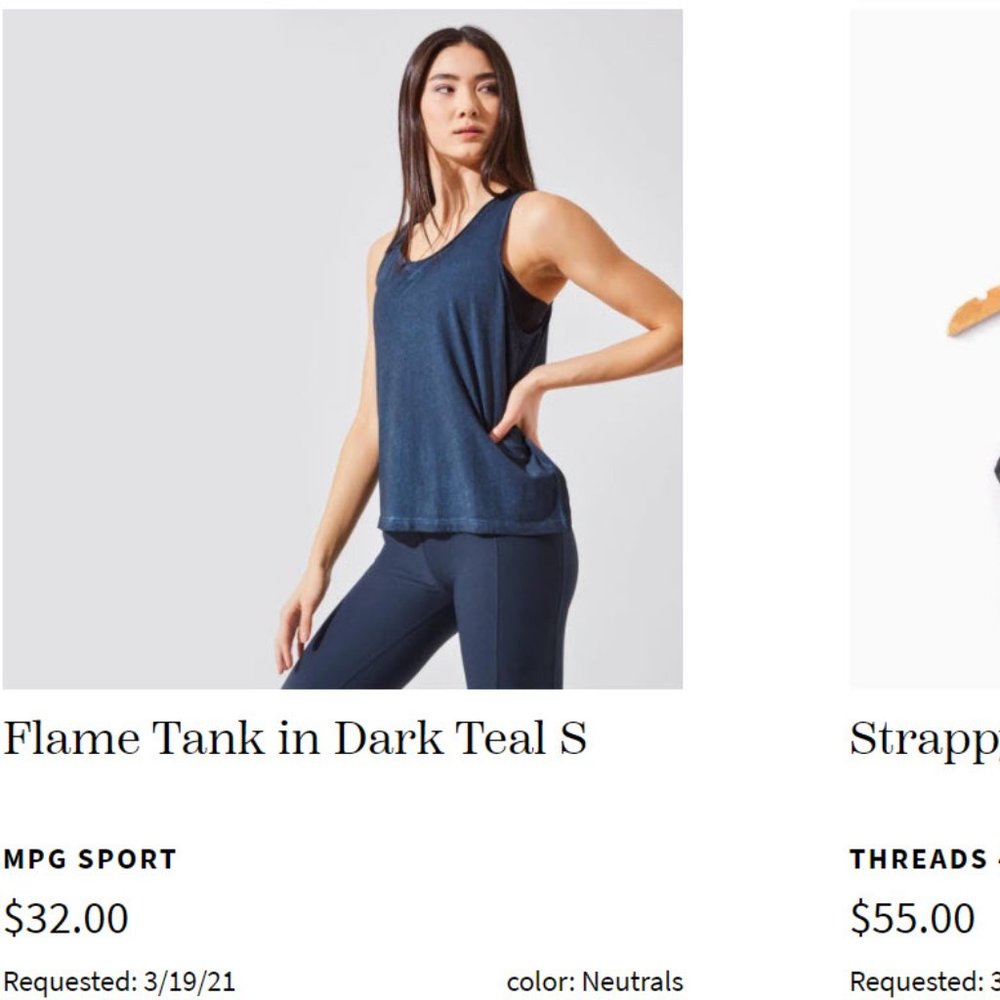 MPG Sport Flame Tank in Dark Teal S